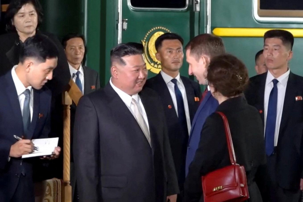 Severokórejského vodcu Kim Čong-una vítajú ruskí predstavitelia v Prímorskom regióne. FOTO: Reuters