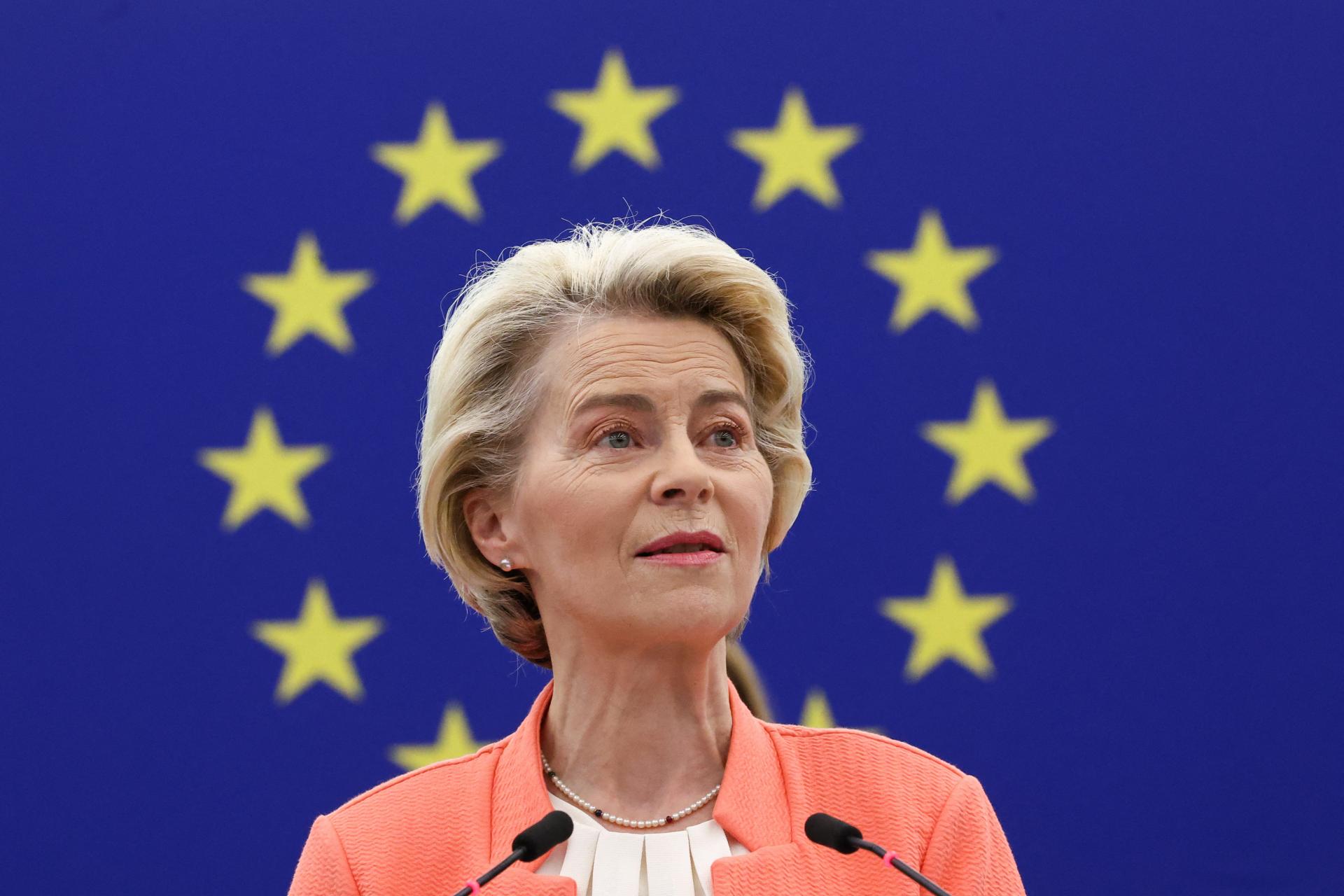 Šéfka Európskej komisie: Budeme stáť pri Ukrajine tak dlho, ako bude treba