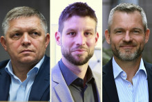 Robert Fico, Michal Šimečka a Peter Pellegrini zatiaľ so svojimi stranami v prieskumoch obsadzujú prvé tri priečky. FOTO: KOLÁŽ HN