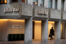 Logo švajčiarskej banky Julius Bär. FOTO: Reuters