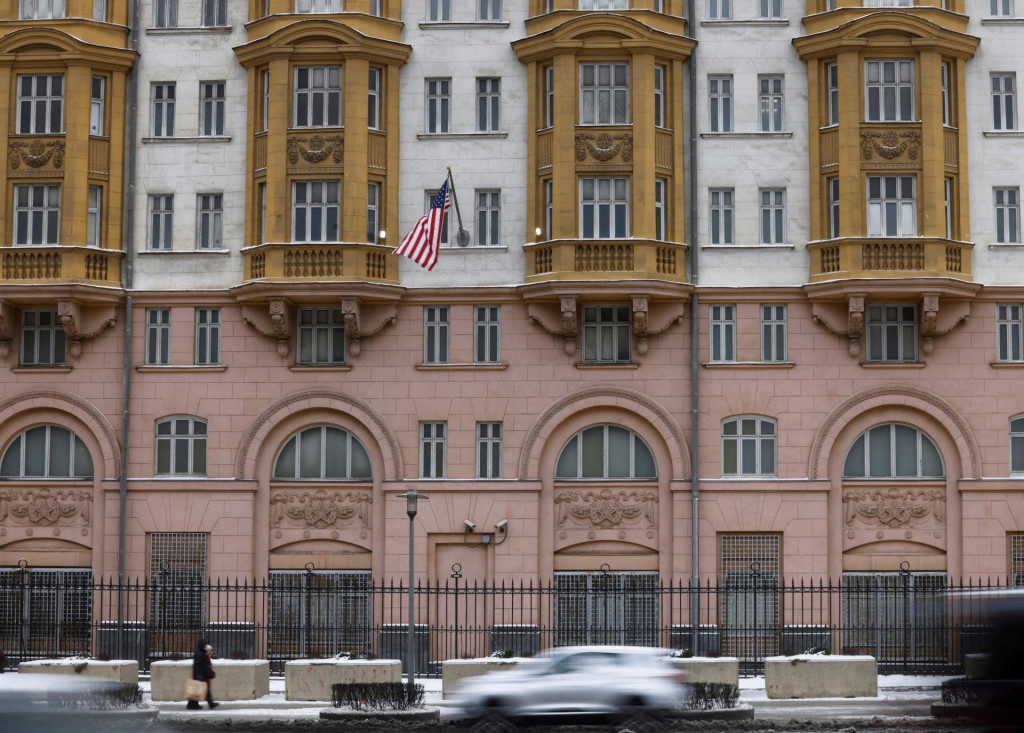 Veľvyslanectvo USA v Moskve. FOTO: Reuters