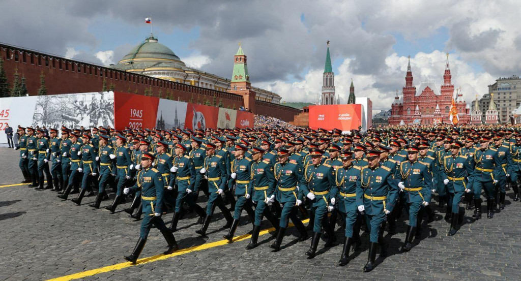 Vojenská prehliadka v Moskve. FOTO: Reuters