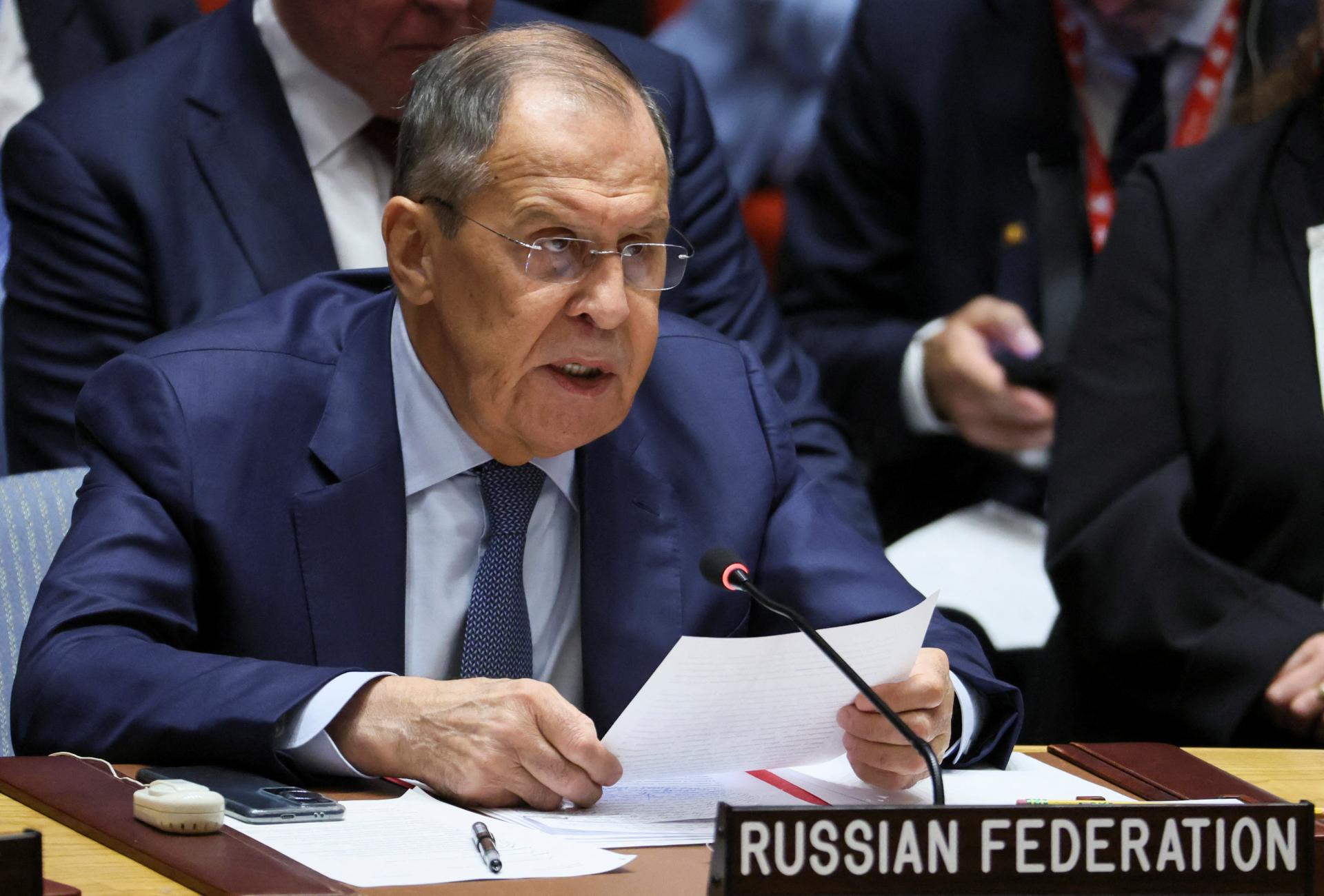 Lavrov v Bezpečnostnej rade OSN obhajoval ruské právo veta, Zelenskyj ho chcel prekonať