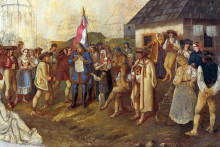 Zhromaždenie slovenského ľudu z roku 1848 na obraze Petra Michala Bohúňa