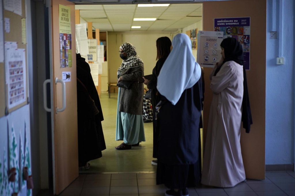 Moslimské ženy v celotelovom odeve. FOTO: TASR/AP