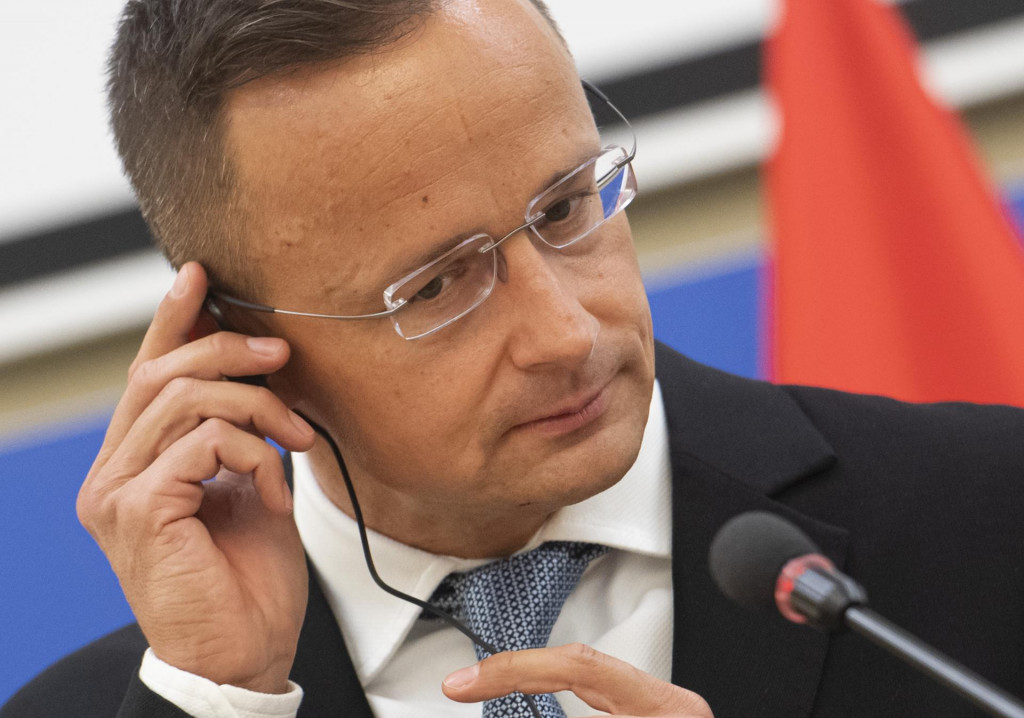 Maďarský minister zahraničných vecí a vonkajších ekonomických vzťahov Péter Szijjártó. FOTO: TASR/Martin Baumann
