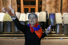 Azerbajdžanská vojenská akcia v Karbachu vyvolala v Jerevane protesty proti vláde Nikoly Pašinjana. FOTO: Reuters