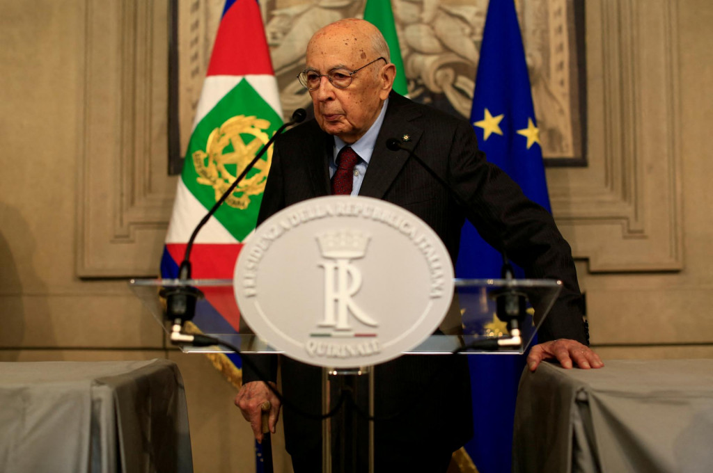 Bývalý taliansky prezident a senátor Giorgio Napolitano. FOTO: Reuters