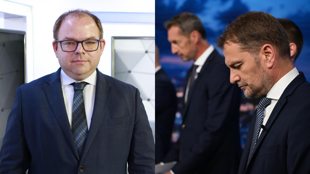 Šéf agentúry AKO Václav Hřích okomentoval predvolebnú debatu na Markíze. FOTO: HN, TV Markíza/M. Lachkovič