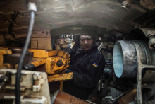 Ukrajinský vojak v Doneckej oblasti. FOTO: Reuters