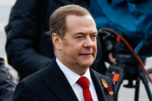 Ruský exprezident a súčasný podpredseda Rady bezpečnosti Ruskej federácie Dmitrij Medvedev je presvedčený, že Rusko vo vojne na Ukrajine zvíťazí a v rámci krajiny vzniknú nové regióny. FOTO: Reuters