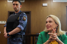 Ruská novinárka Marina Ovsiannikovová. FOTO: Reuters