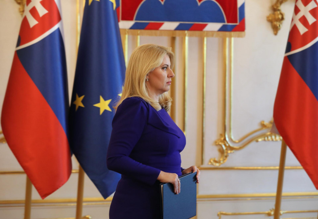 Zuzana Čaputová pred poverením Fica k zostaveniu vlády. FOTO: HN/Peter Mayer
