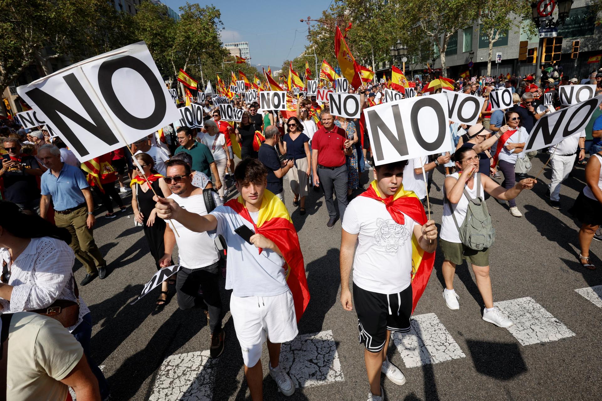 Demonštanti v Barcelone odmietli amnestiu pre katalánskych separatistov
