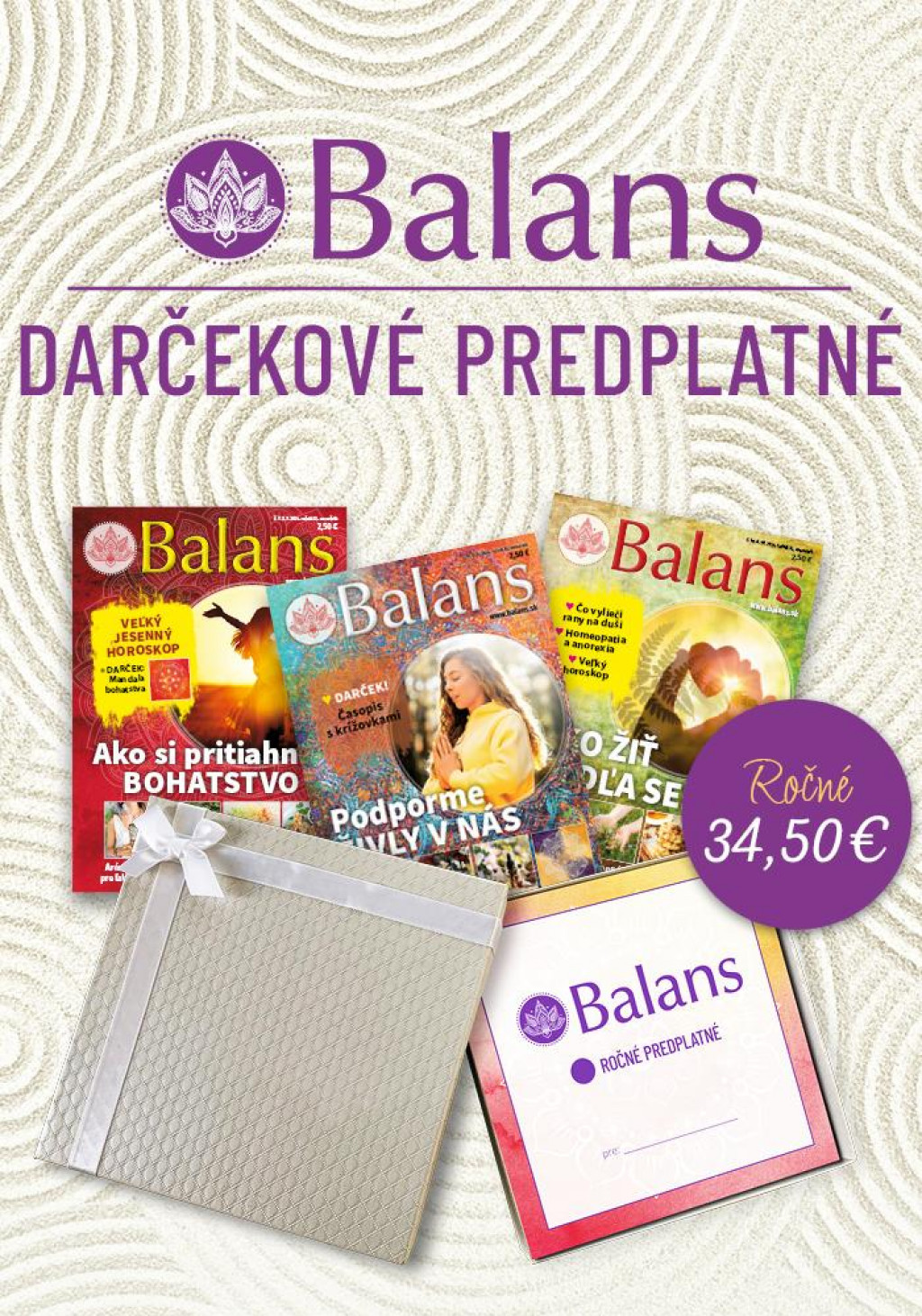 Balans darčekové predplatné