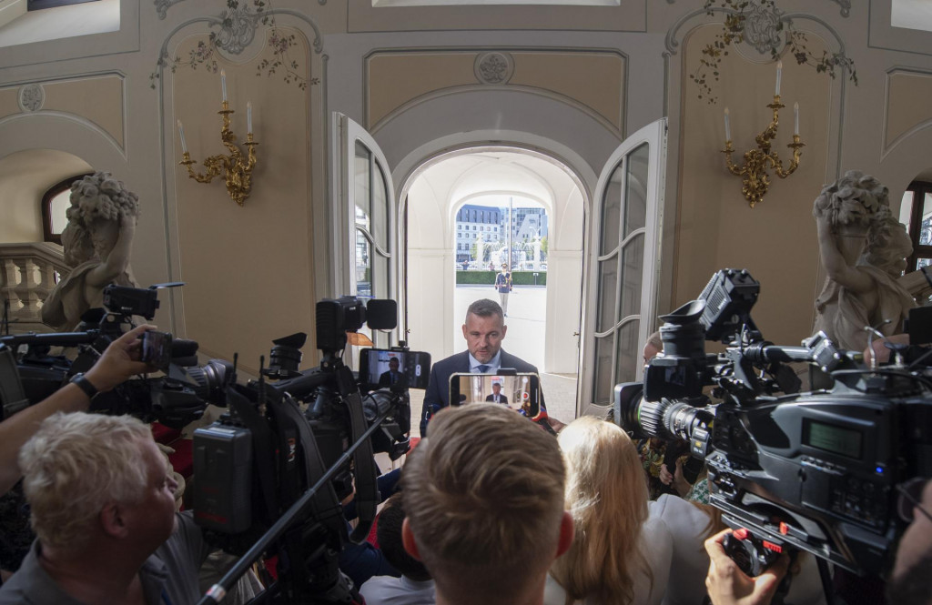 Predseda strany Hlas - SD Peter Pellegrini. FOTO: TASR/Martin Baumann