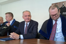Na Okresnom súde Poprad v stredu 11. októbra 2023 pokračovalo súdne pojednávanie s bývalým prezidentom Andrejom Kiskom.FOTO: TASR/Adriána Hudecová