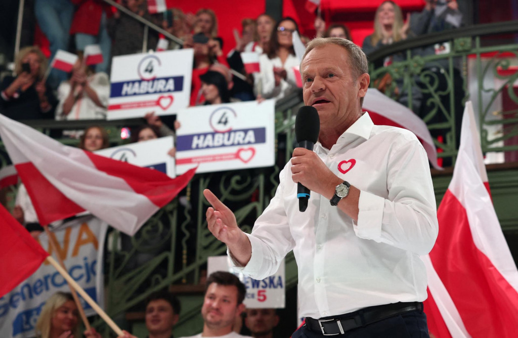 Donald Tusk, líder Občianskej koalície, ktorá je najväčšou opozičnou stranou v Poľsku. FOTO: Reuters