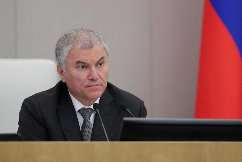 Predseda dolnej komory ruského parlamentu Vjačeslav Volodin. FOTO: Reuters
