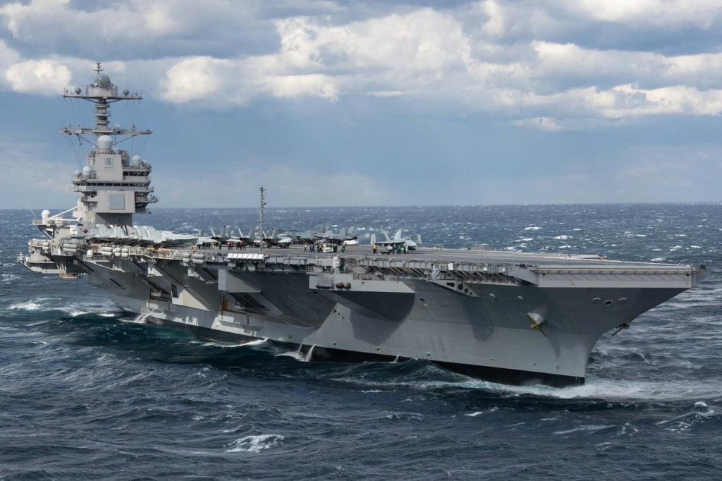 Lietadlová loď USS Gerald R. Ford. FOTO: Profimedia