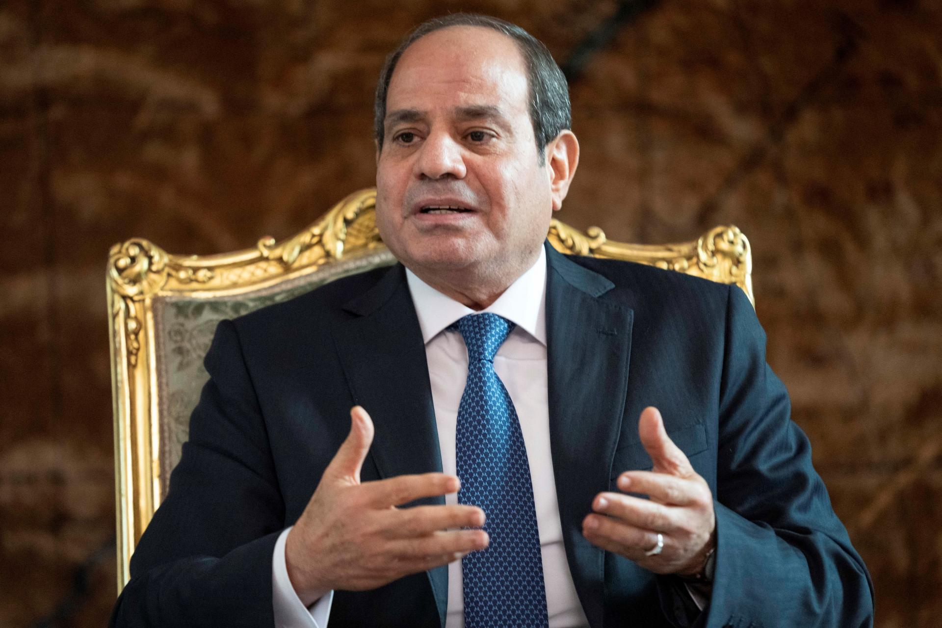 Egypt odmieta presun Palestínčanov na niečí úkor, uviedol egyptský prezident