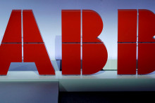 Logo švajčiarského priemyselného a technologického koncernu ABB. FOTO: REUTERS