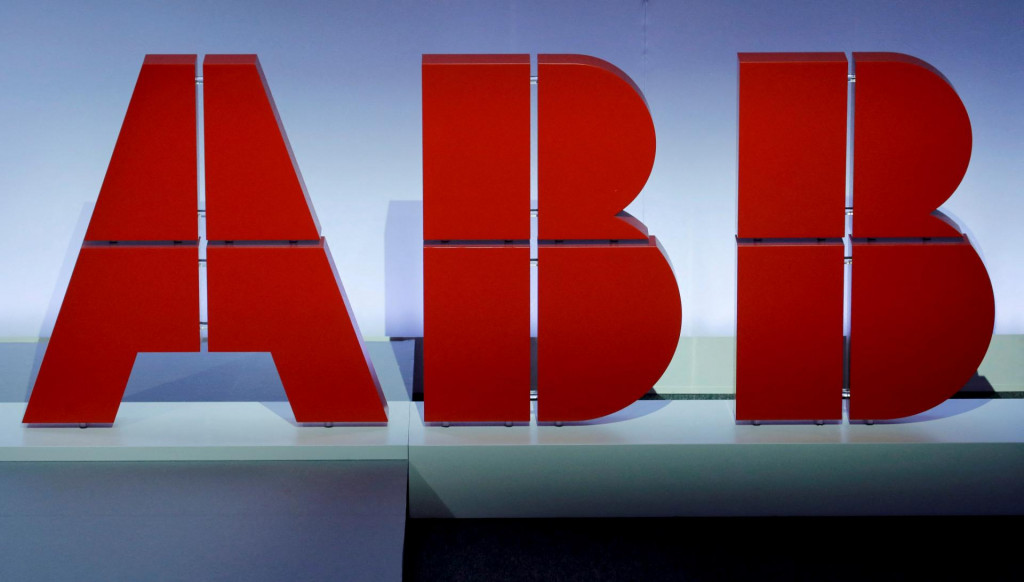 Logo švajčiarského priemyselného a technologického koncernu ABB. FOTO: REUTERS