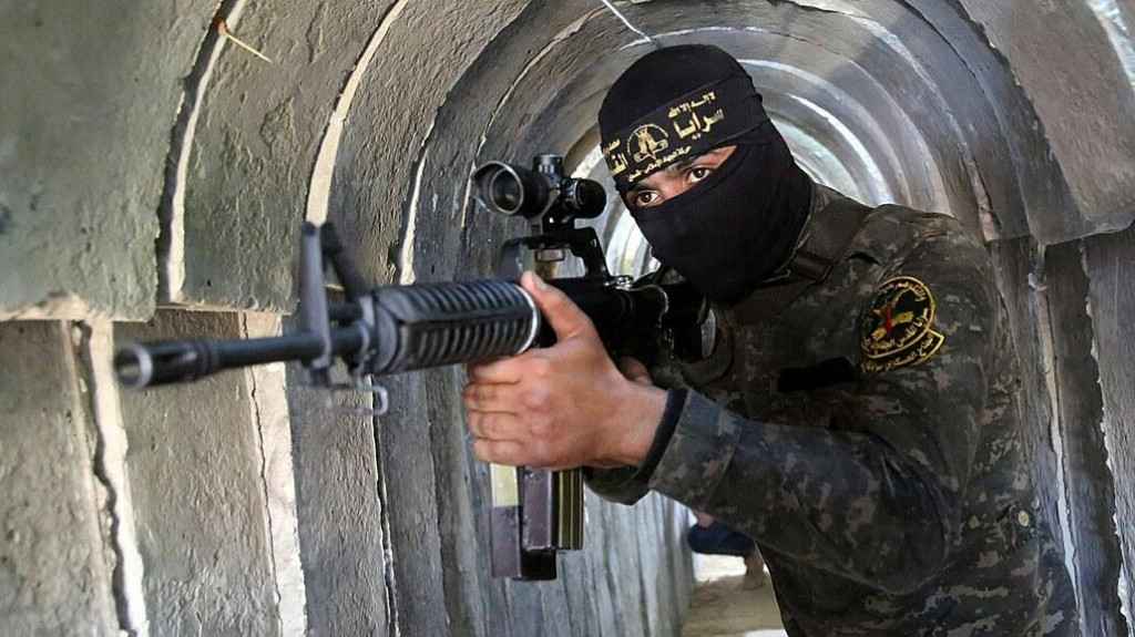 Sieť podzemných tunelov v Hamase