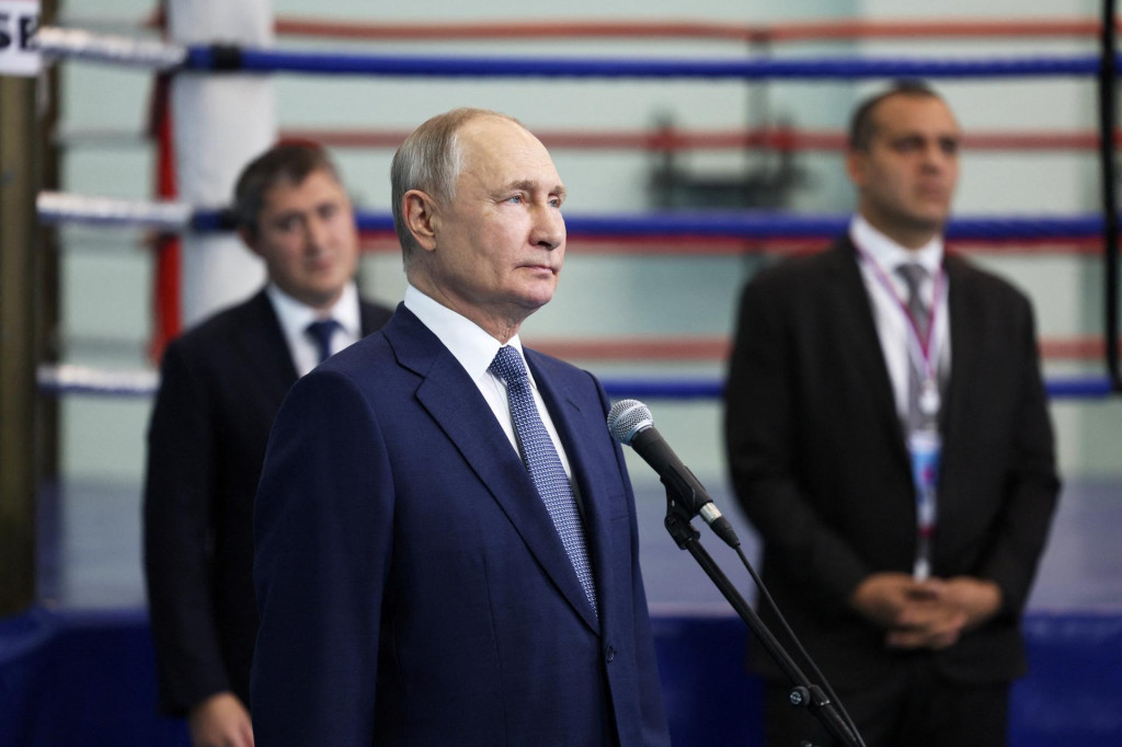 Ruský prezident Vladimir Putin na ceremónii počas otvárania športových zariadení v meste Perm. FOTO: Reuters