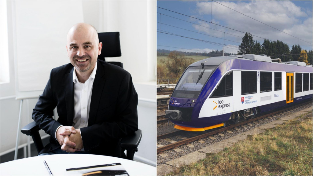 Na snímke Peter Köhler, šéf Leo Expressu. Dopravca prináša na Slovensko nový spoj vrátane nového vizuálu vlaku. FOTO: Leo Express