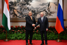 Ruský prezident Vladimir Putin  a maďarský premiér Viktor Orbán. FOTO: Reuters