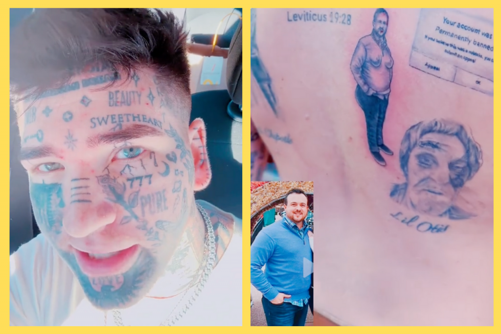 TikToker si dáva tetovať svojich hejterov.