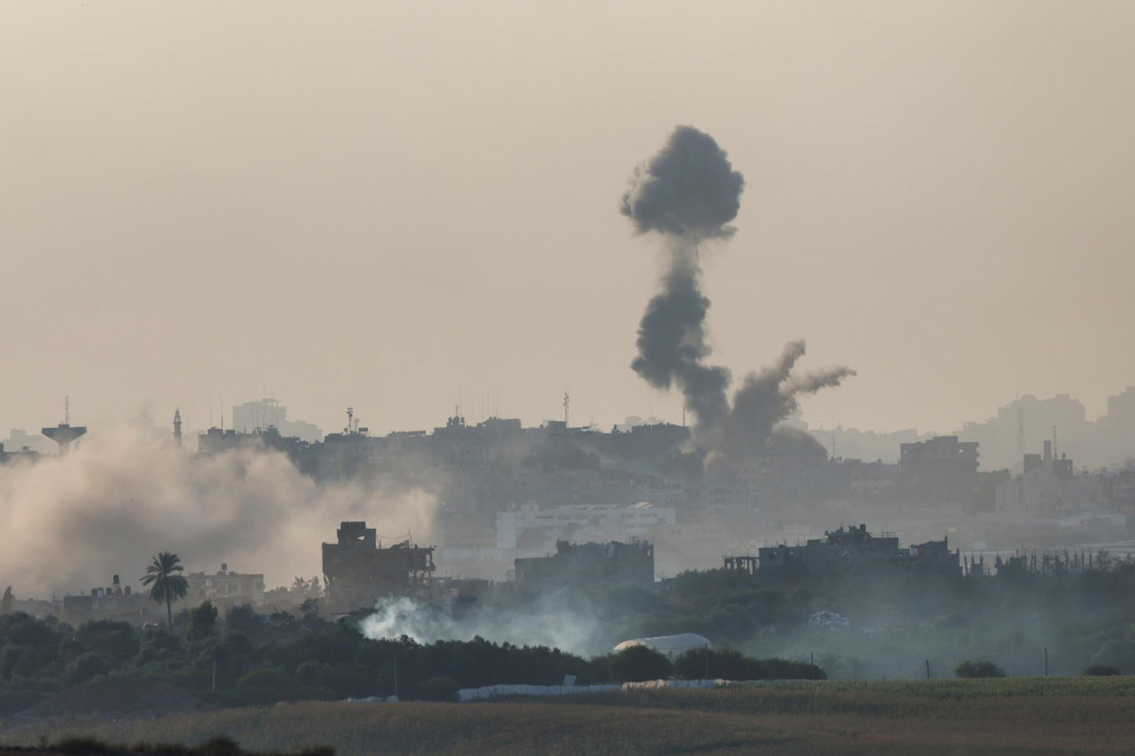 Izraelského nálet v pásme Gazy. FOTO: Reuters