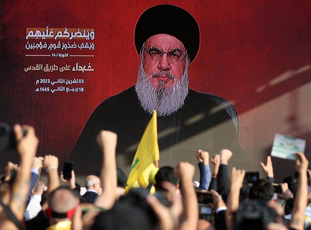 Líder libanonského hnutia Hizballáh Hasan Nasralláh. FOTO: Reuters