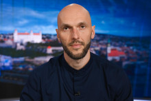 Podpredseda Progresívneho Slovenska Michal Truban v relácii Na telo TV Markíza. FOTO: TV Markíza/Martin Lachkovič