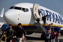 Lietadlo spoločnosti Ryanair. FOTO: Reuters