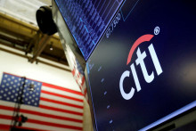Logo americkej banky Citigroup. FOTO: Reuters