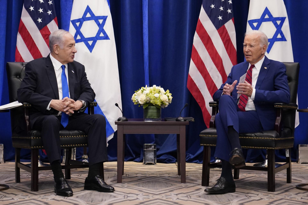 Americký prezident Joe Biden a izraelský premiér Benjamin Netanjahu. FOTO: TASR/AP