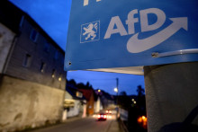 Volebný plagát nemeckej pravicovej strany Alternatíva pre Nemecko. FOTO: TASR/AP