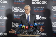 Diplomat a bývalý minister zahraničných vecí Ivan Korčok počas dnešnej tlačovej konferencie. FOTO: TASR/Martin Baumann