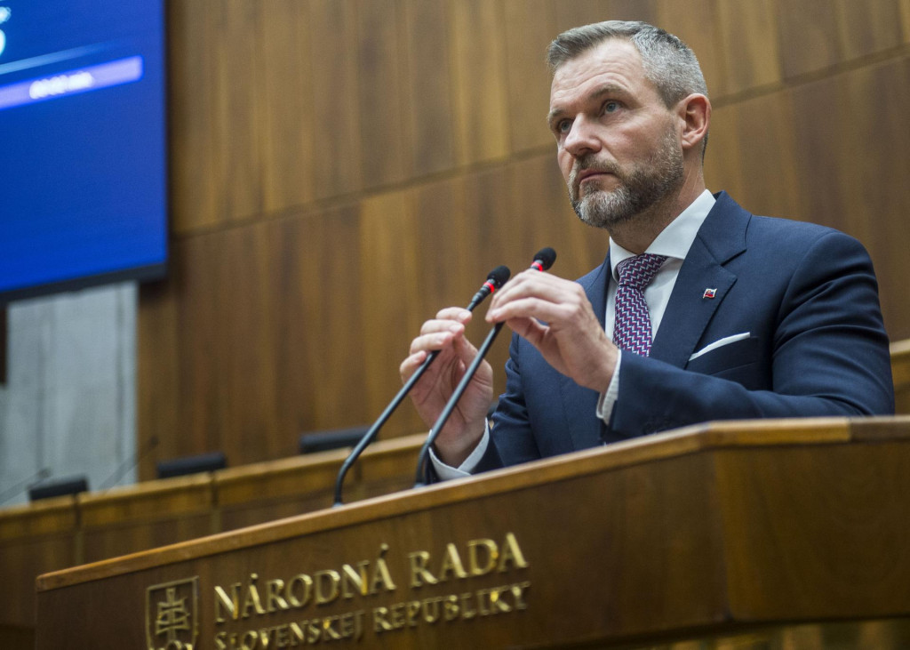 Peter Pellegrini po zvolení za predsedu parlamentu. FOTO: TASR/Jakub Kotian