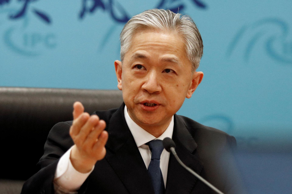 Hovorca čínskej diplomacie Wang Wen-pin. FOTO: Reuters