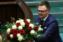 Nový šéf poľského parlamentu Szymon Holownia. FOTO: Reuters