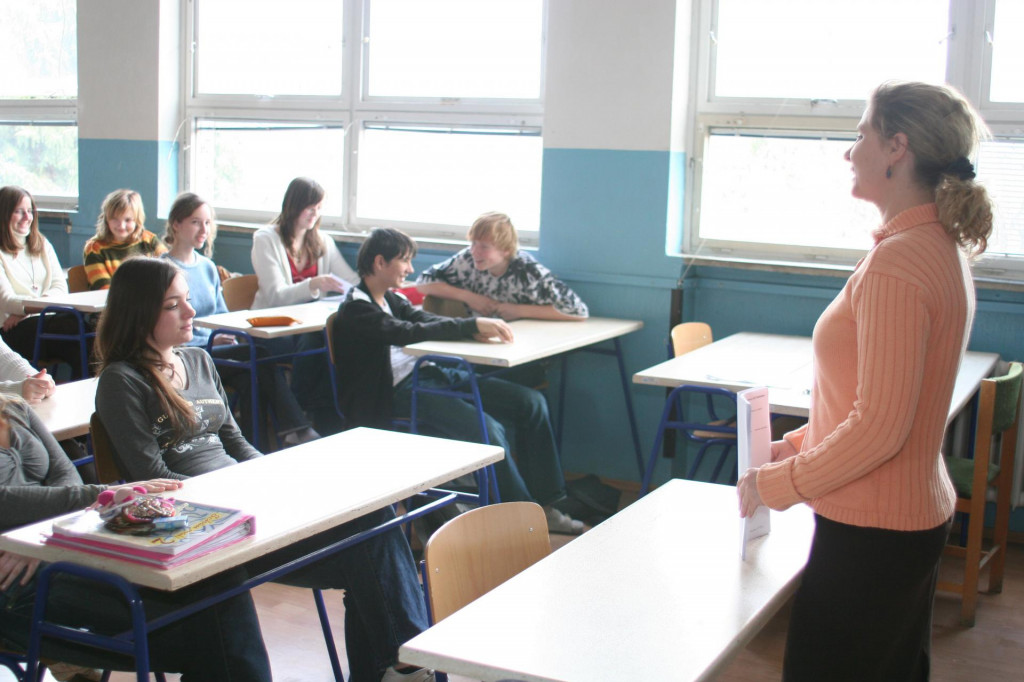 V triede sa vzdelávanie žiakov opiera o nasadenie učiteľa. FOTO: Samuel Vanko
