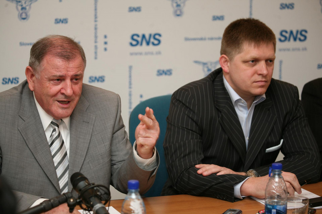 Vladimír Mečiar a Robert Fico na snímke z roku 2008.

FOTO: ARCHÍV HN

