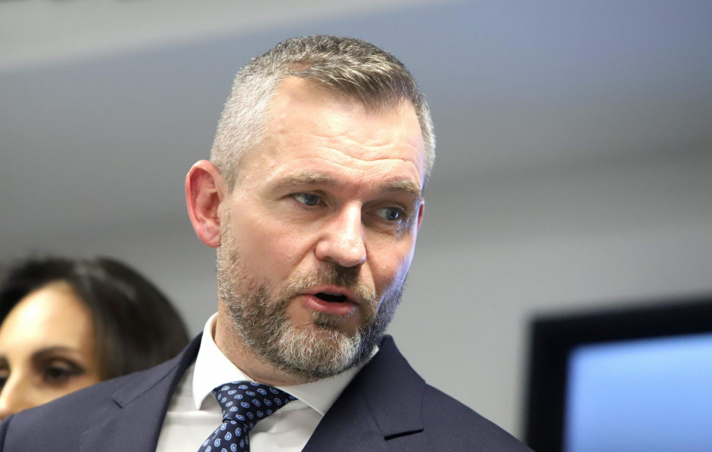 Peter Pellegrini počas tlačovej konferencie. FOTO: TASR/J&aacute;n Kro&scaron;l&aacute;k