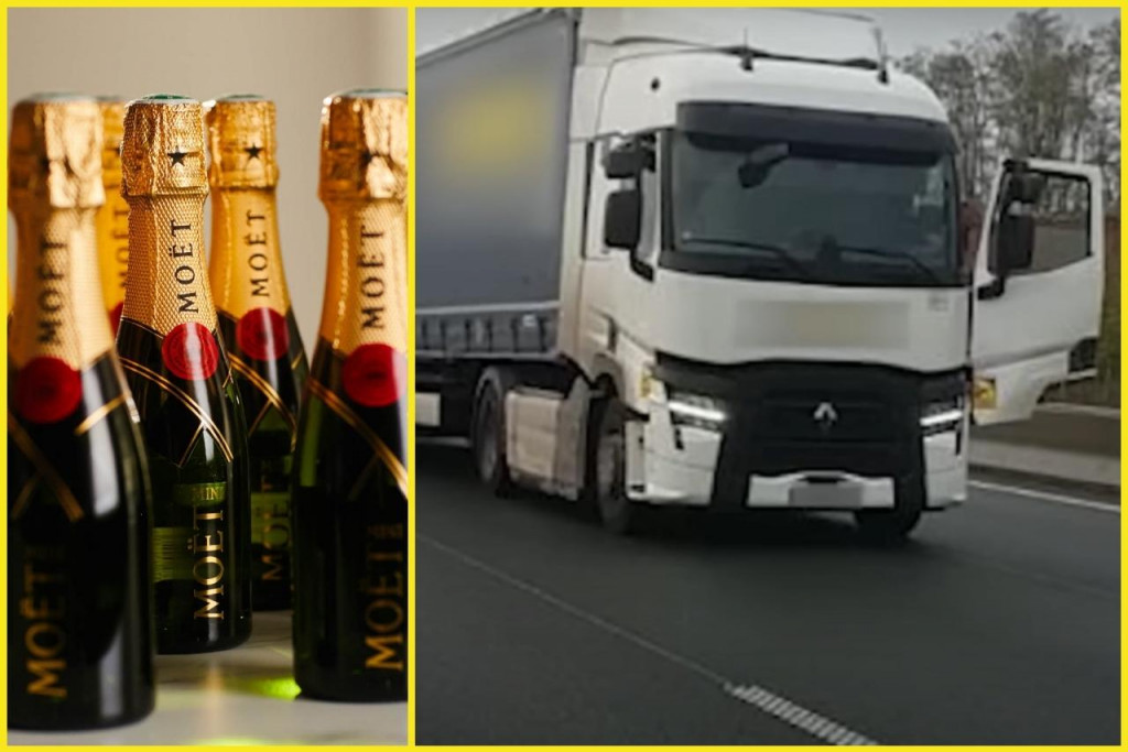 Krádež šampanského v hodnote 600-tisíc eur.