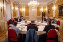 Koaličné rokovania o programovom vyhlásení vlády.

FOTO: FB/Robert Fico