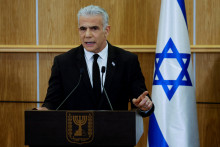 Líder izraelskej opozície Yair Lapid. FOTO: Reuters
