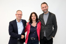 Martin Heržo, obchodný riaditeľ JOJ Group, Juraj Máťuš, obchodný riaditeľ TV Markíza a Miriam Kittler, riaditeľka Media RTVS.